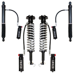 Set of suspension components with 'Locked' branding on a white background