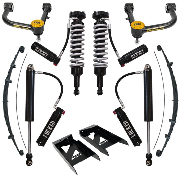 Stage 4 Suspension System – 2005–2023 Toyota Tacoma (2-3” Lift) Coilovers Locked Offroad Shocks 
