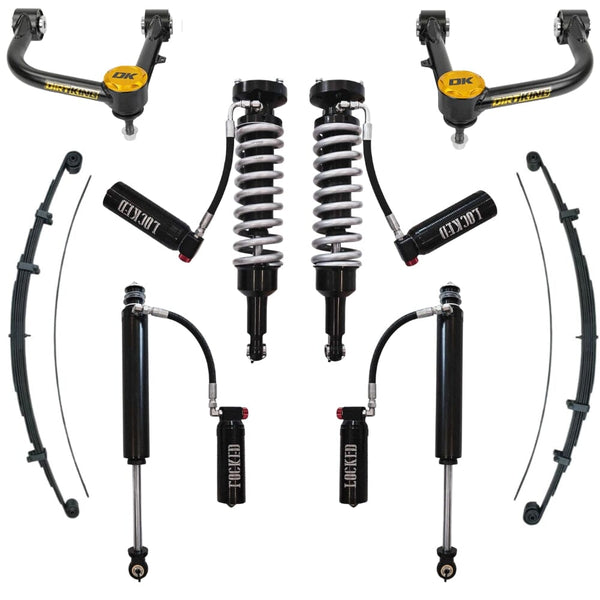 Stage 3 Suspension System – 2005–2023 Toyota Tacoma (2-3” Lift) Coilovers Locked Offroad Shocks 